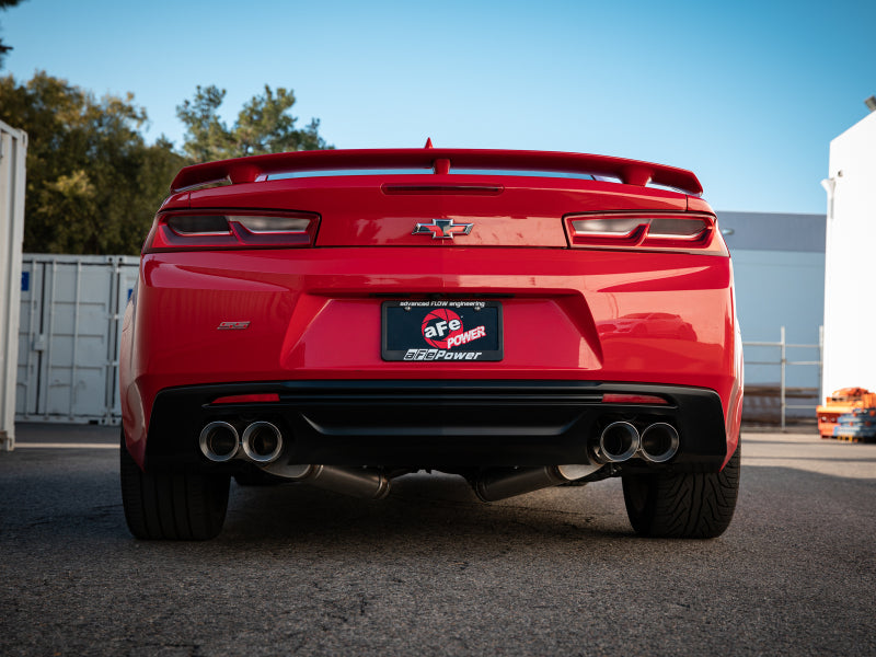 aFe POWER MACH Force-Xp 3in Axle-Back 16-21 Chevrolet Camaro SS V8 6.2L w/Mufflers Polished 49-44119-P