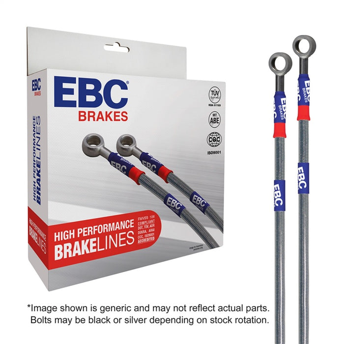 EBC 06-15 Mazda Miata MX5 2.0L Stainless Steel Brake Line Kit BLA7463-4L