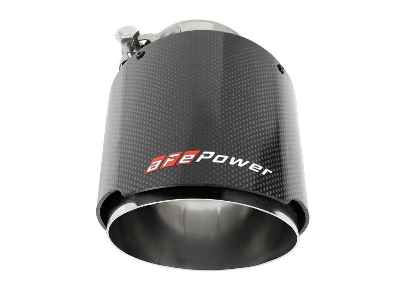 aFe MACH Force-Xp 304 SS Clamp-On Exhaust Tip 2.5in. Inlet / 4.5in. Outlet / 7in. L Carbon Fiber 49T25454-C07