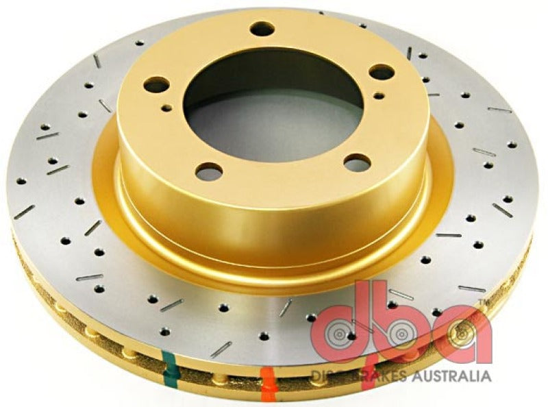 DBA 07+ Toyota Landcruiser 200 Series Front Drilled and Slotted 4000 Series Rotor 42722XS