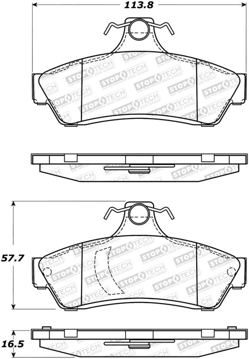 StopTech Street Brake Pads 308.10481