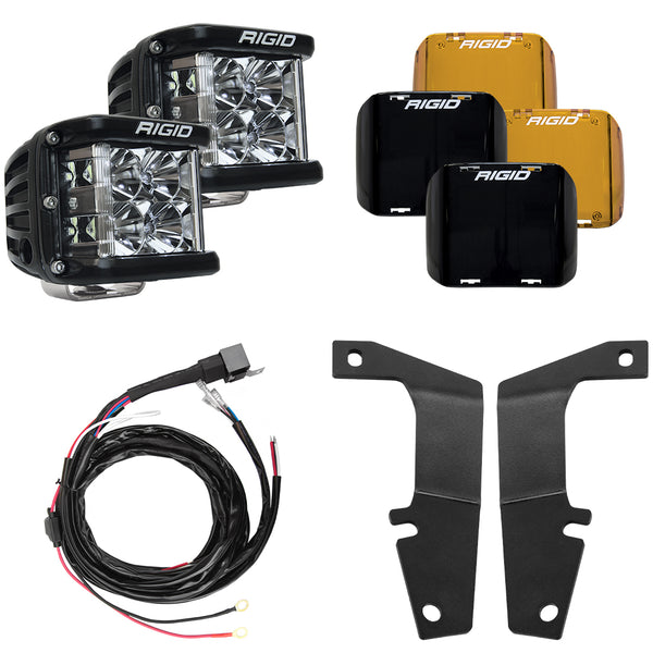 RIGID 10-20 Fits Toyota 4Runner A-Pillar Light Kit (Includes D-SS Flood) 46703