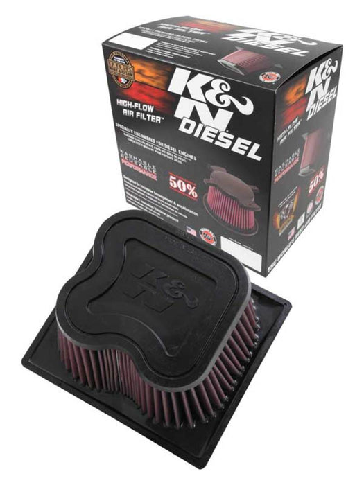 K&N 10-11 Compatible with Dodge Ram 2500/3500/4500/5500 6.7L L6 Diesel Replacement Air Filter E-0787