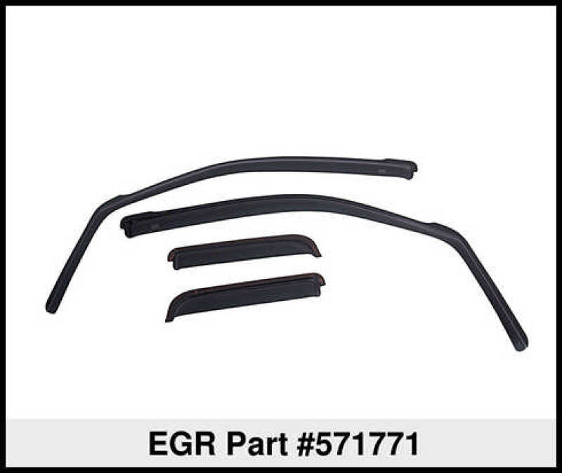 EGR 14+ Chev Silverado/GMC Sierra Crw Cab In-Channel Window Visors Set of 4 (571771) 571771