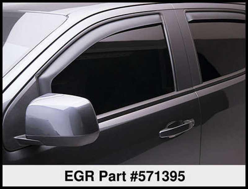 EGR 15 Chevy Colorado/GMC Canyon Crew Cab In-Channel Window Visors Set of 4 Matte (571395) 571395