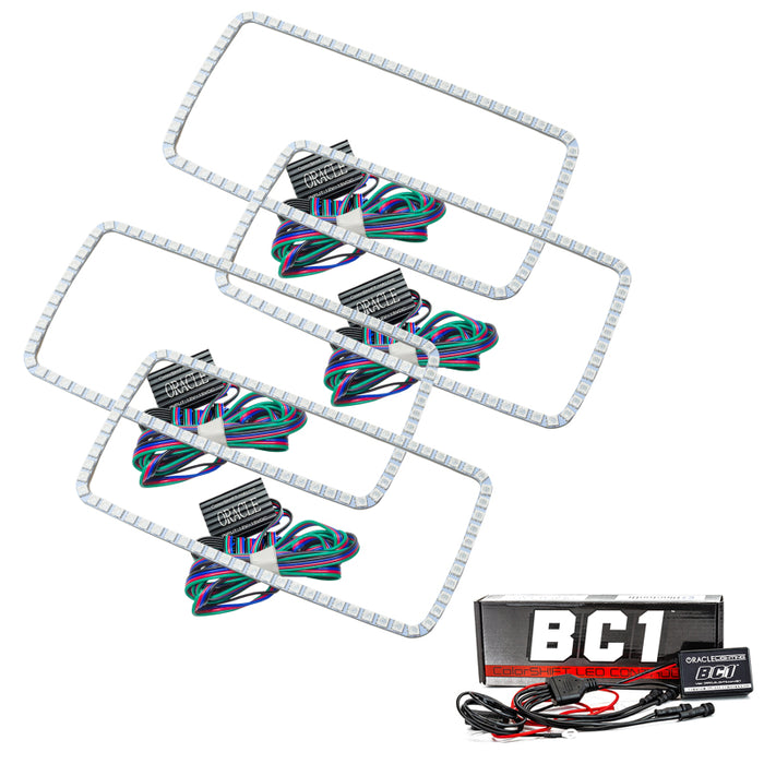 Oracle GMC Sierra 07-13 Halo Kit (New Square Ring Design) ColorSHIFT w/ BC1 Cntrl SEE WARRANTY 2629-335