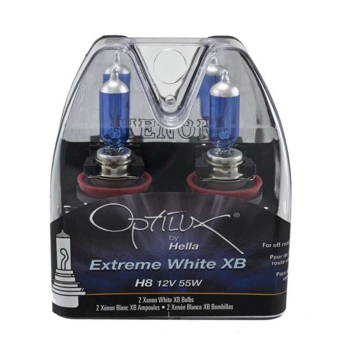 Hella Optilux H8 12V/55W XB Xenon White Bulb (pair) H71070772