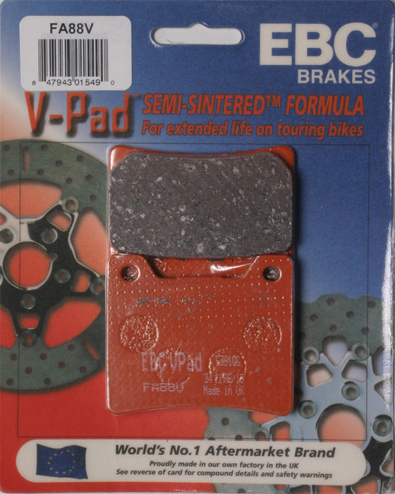 EBC Brakes V Semi-Sintered Brake Pads Compatible for Yamaha FJ1100 1984-1985 Front