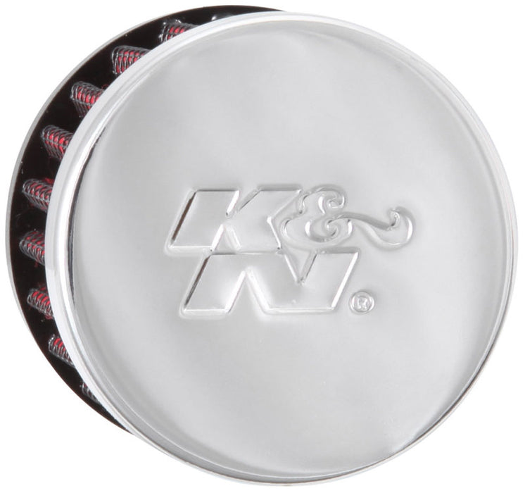 K&N Vent Air Filter/ Breather: High Performance, Premium, Washable, Replacement Engine Filter: Flange Diameter: 0.75 In, Filter Height: 1.5 In, Flange Length: 0.4375 In, Shape: Breather, 62-1360
