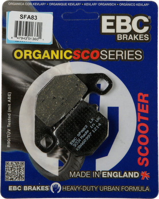 EBC Brakes SFA83 Standard Scooter Brake Pad