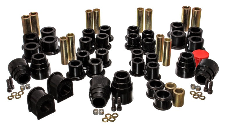 Energy Suspension 00-04 Ford Excursion 4WD Black Hyper-flex Master Bushing Set 4.18120G