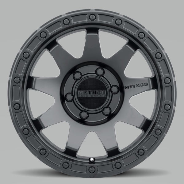 Method MR317 17x8.5 0mm Offset 6x120 67mm CB Matte Black Wheel MR31778562500