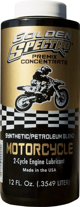 Spectro Oil Spectro N.GSMC Golden Spectro 2-Cycle Oil Synthetic Blend Premix, 12 oz.