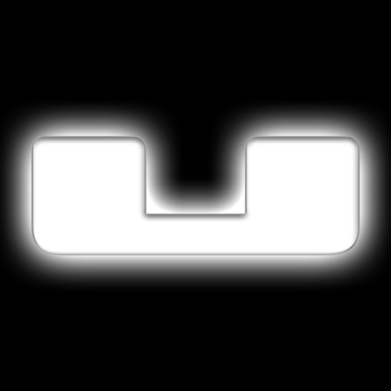 ORACLE Lighting Universal Illuminated LED Letter Badges Matte Wht Surface Finish U SEE WARRANTY 3140-U-001