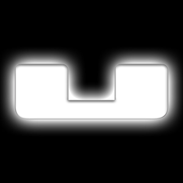 ORACLE Lighting Universal Illuminated LED Letter Badges Matte Wht Surface Finish U SEE WARRANTY 3140-U-001