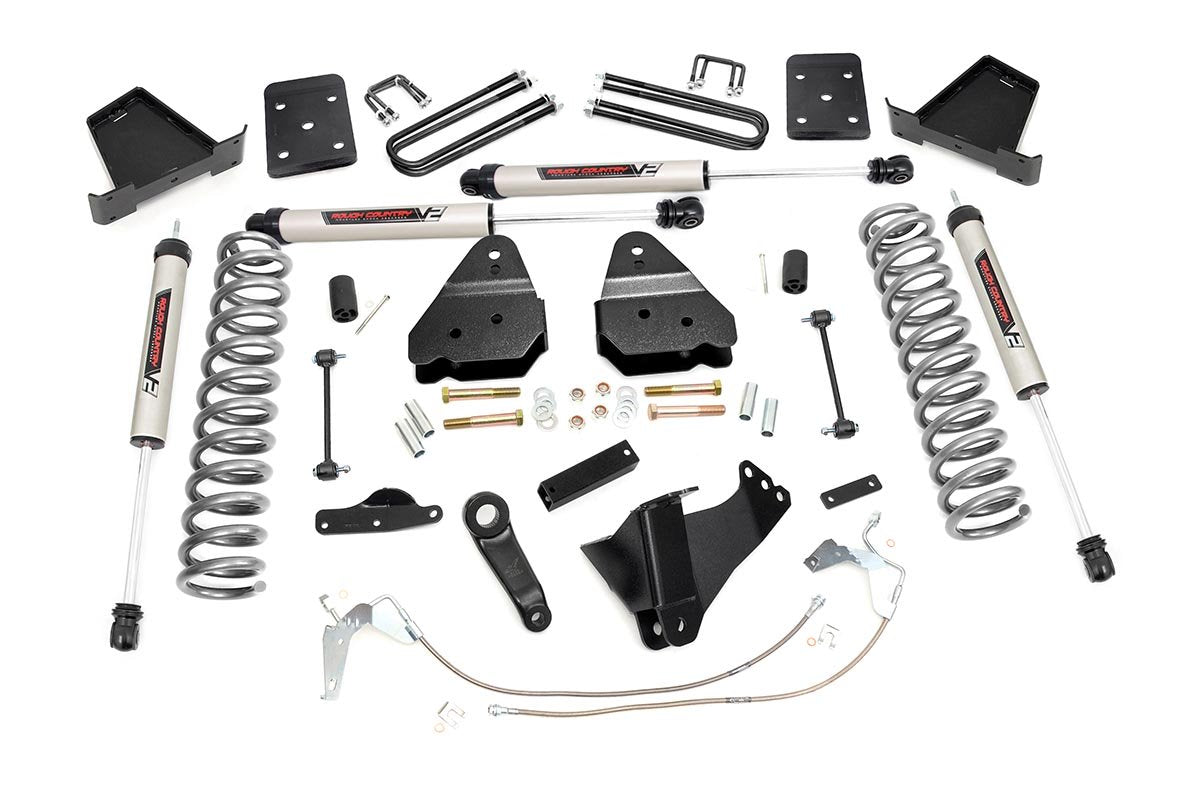 Rough Country 4.5 Inch Lift Kit W/O Overloads V2 Fits Ford F-250/F-350 Super Duty (08-10) 47870