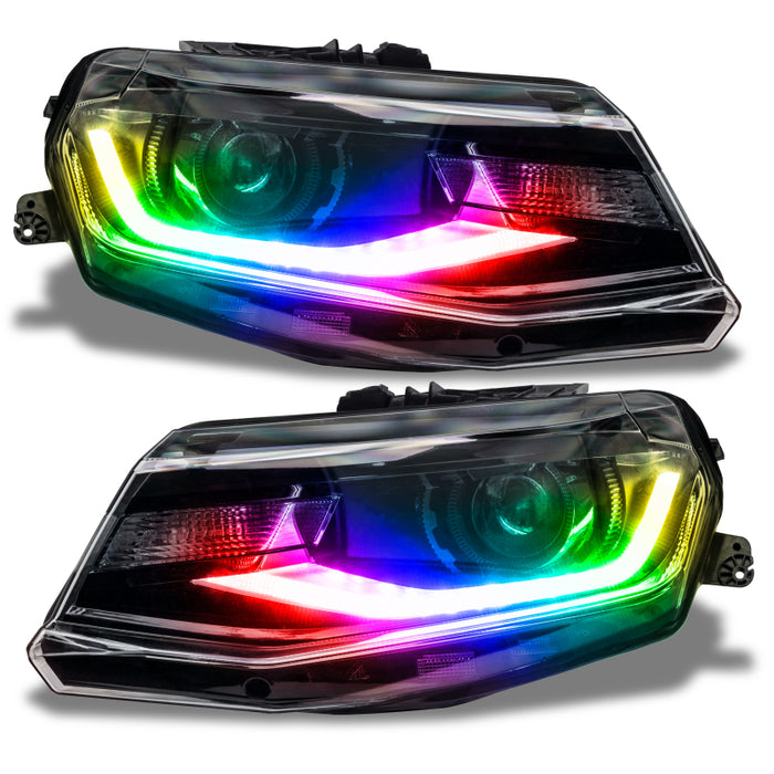 Oracle 16-18 Chevy Camaro Dynamic Headlight DRL Upgrade Kit ColorSHIFT Dynamic SEE WARRANTY 3982-332