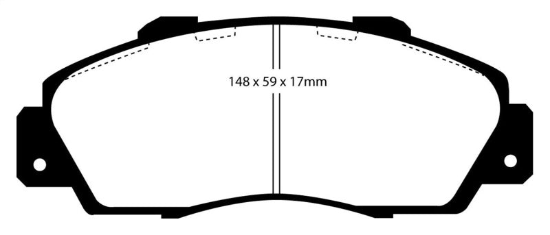EBC 97-01 Fits Acura Integra Type R Bluestuff Front Brake Pads DP5872NDX