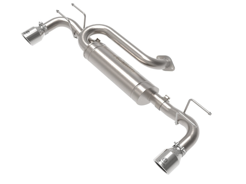 aFe 19-22 Mazda 3 L4 2.5L Takeda 3in to 2-1/2in 304 Stainless Steel Axle-Back Exhaust w/Polished Tip 49-37023-P