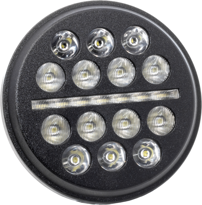 Letric Lighting Co LLC-LHC-5B 5.75in. LED Headlight - Buck-Shot Style LED - Black