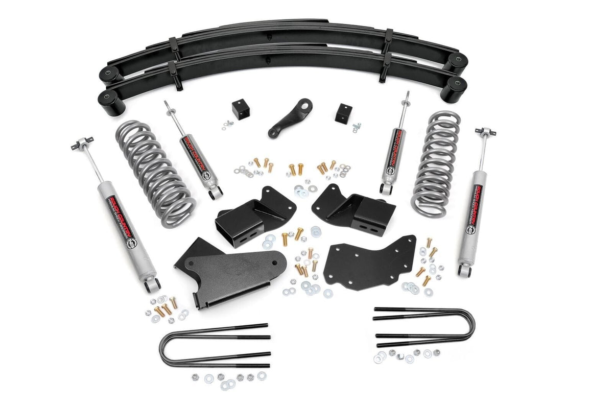 Rough Country 4 Inch Lift Kit Rear Springs Fits Ford Bronco Ii 4WD (1984-1990) 48530