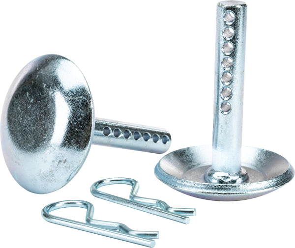 Warn Plow Skid Hd Svc Kit Premium Quick Adjust Skids For Cyclone Blades/ Standard Blade Numbers 70948/ 70954/ 70960/ Provantage Blade 78950; Sets Height Of Plow Cutting Edge; Mushroom Style; Set Of 2 69212