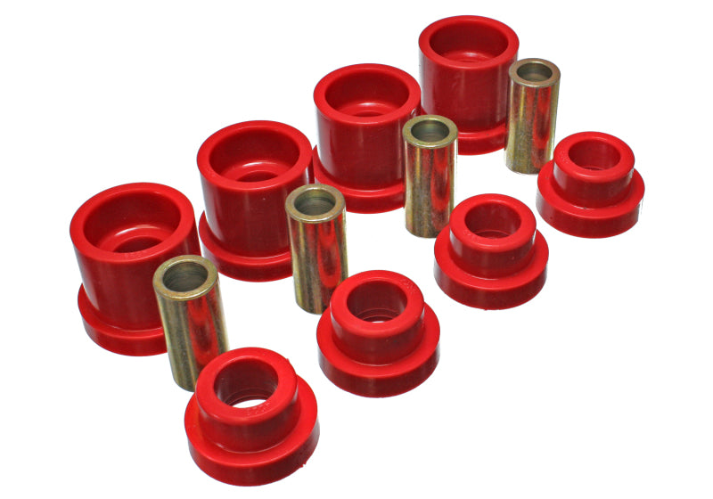 Energy Suspension 95-98 Compatible with Nissan 240SX (S14) Red Rear Subframe Insert Set (Must reuse all metal parts) 7.1117R