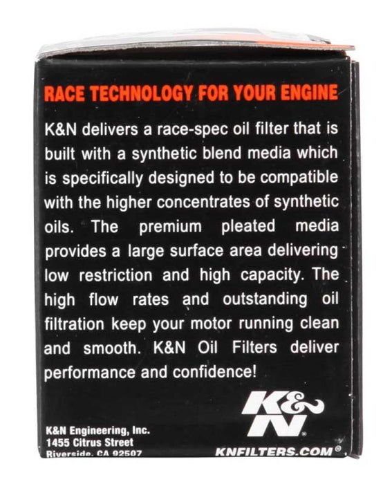 K&N Motorcycle Oil Filter: High Performance, Premium, Designed to be used with Synthetic or Conventional Oils: Fits Select Yamaha Motorcycles, KN-140