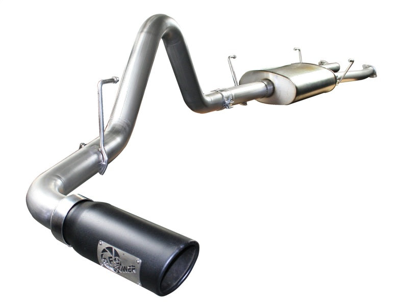 aFe MACHForce XP Exhausts Cat-Back SS-409 EXH CB Toyota Tundra 07-09 V8-4.7L (blk tip) 49-46009-B