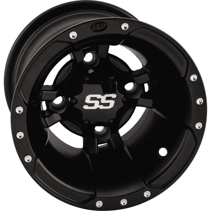 Matte Black 9x8, 4/115, 3+5 ITP SS112 Sport Aluminum Wheel 0928386536B