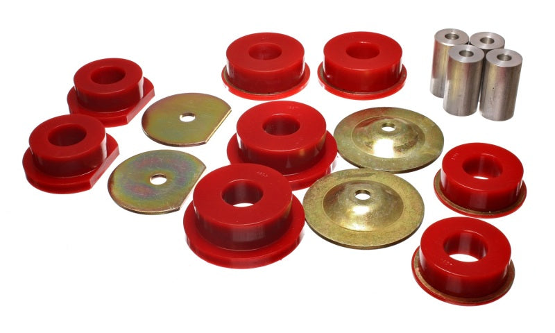 Energy Suspension Compatible with Dodge 08-10 Challenger/ 07-10 Charger/05-08 Magnum RWD Red Rear Subframe Bushings 5.4114R