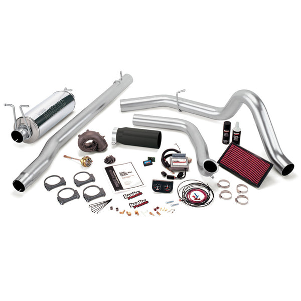 Banks Power 99.5-03 Ford 7.3L F250/350 Auto Stinger-Plus System SS Single Exhaust w/ Black Tip 47551-B