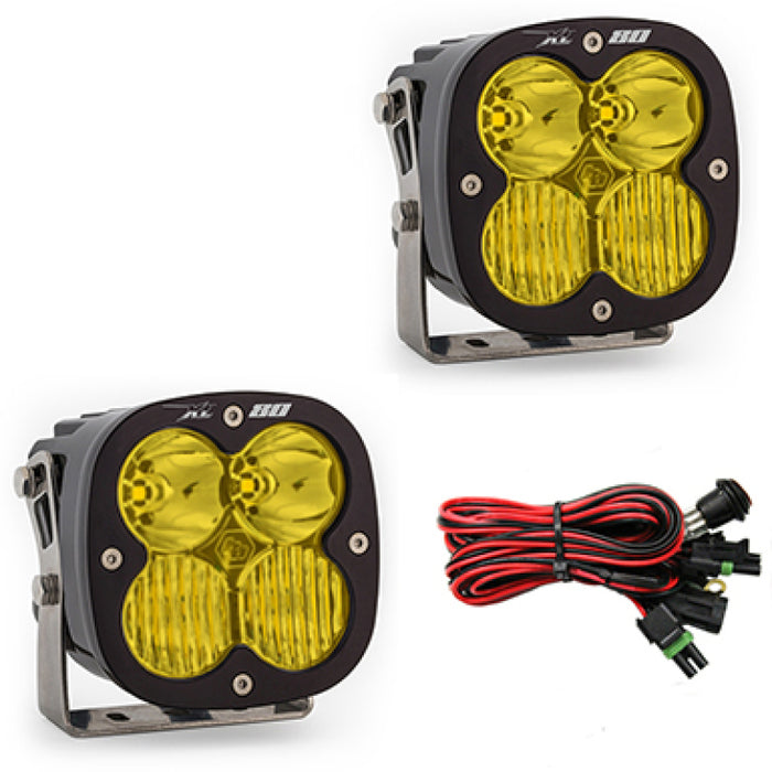 Baja Designs XL80 Series Driving Combo Pattern Pair LED Light Pods Amber 677813