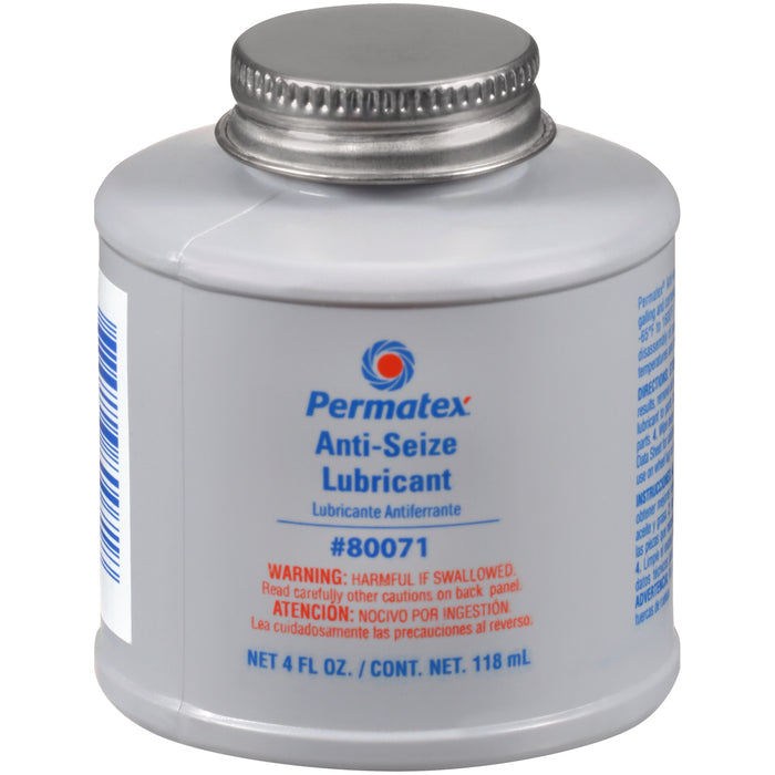 Permatex 80071 Anti-Seize Lubricant with Brush Top Bottle, 4 oz.