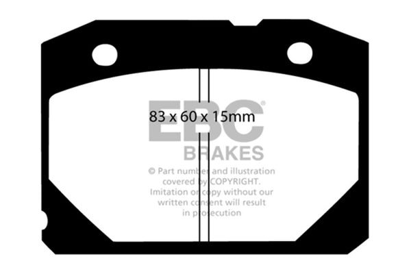 EBC 2018+ Fits Jeep Wrangler (JL) Ultimax Rear Brake Pads UD2172
