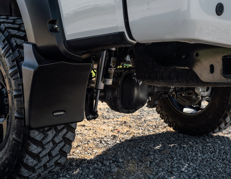 Bushwacker 09-18 Ram 1500 Trail Armor Rear Mud Flaps (Fits Pocket Style Flares) MUD-50038