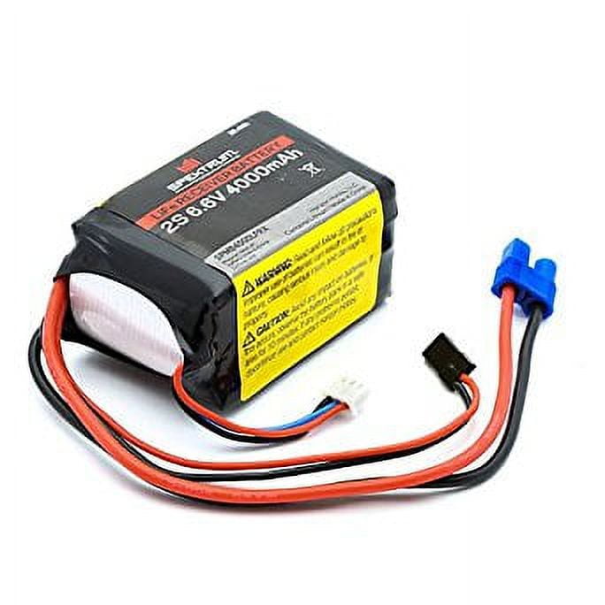 Spektrum B4000LFRX 4000mAh 2S 6.6V Li-Fe Receiver Battery