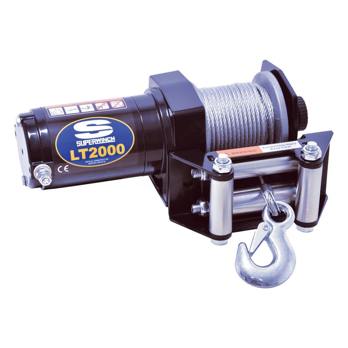 Superwinch 2000 LBS 12V DC 5/32in x 49ft Steel Rope LT2000 Winch 1120210