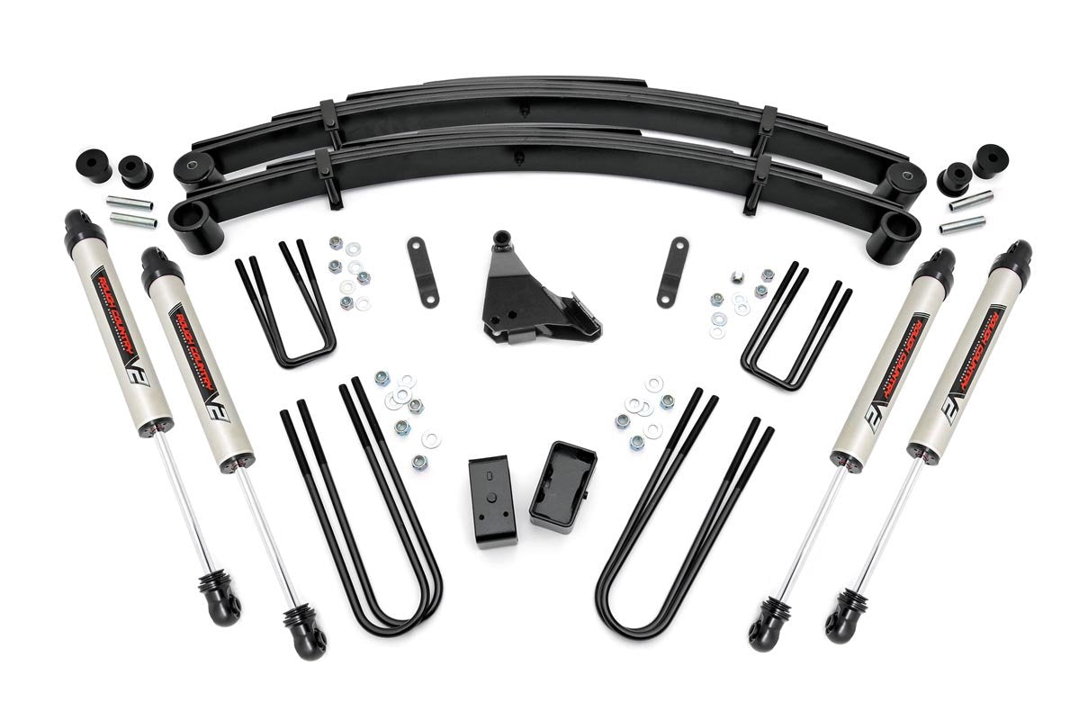 Rough Country 4 Inch Lift Kit Rear Blocks V2 Fits Ford F-250/F-350 Super Duty (99-04) 49570