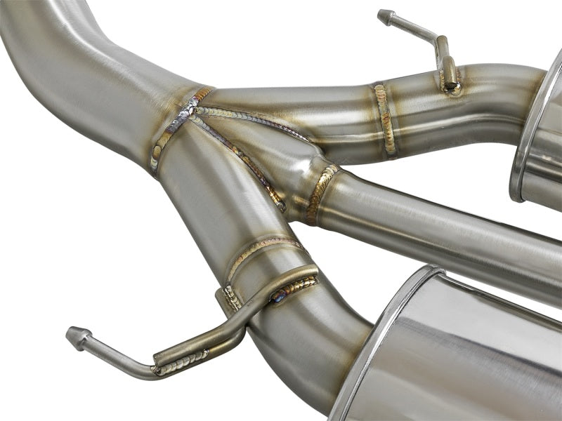 aFe Takeda 3in 304 SS Cat-Back Exhaust w/ Tri-Black Tips 17-18 Honda Civic Type R L4 2.0L (t) 49-36623-B