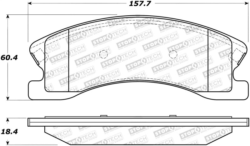 StopTech Street Brake Pads 308.0945