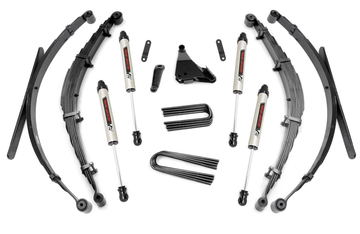 Rough Country 6 Inch Lift Kit Rear Springs V2 Fits Ford F-250/F-350 Super Duty (99-04) 49770