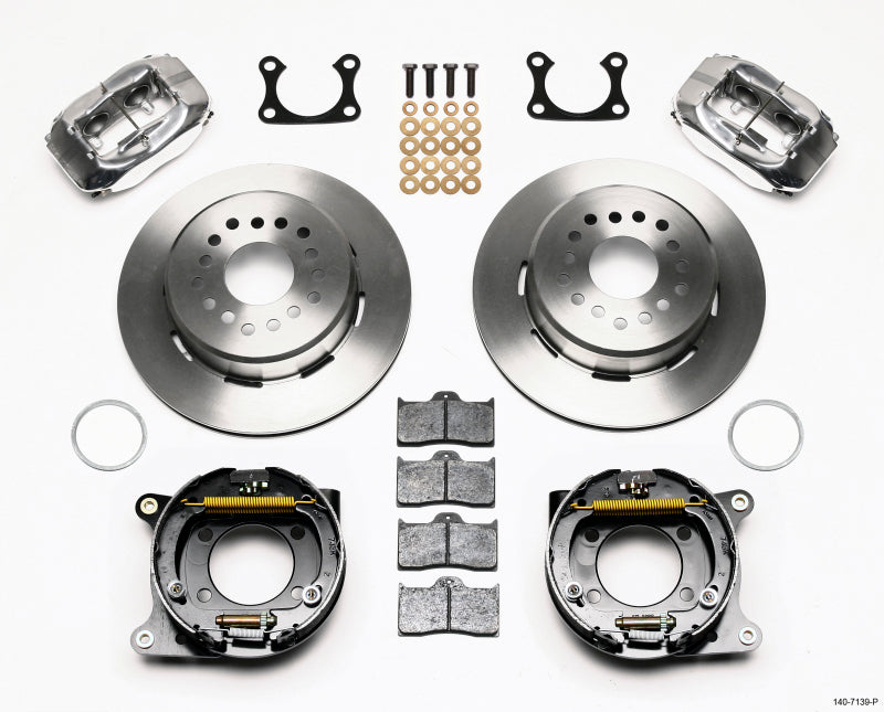 Wilwood Forged Dynalite P/S Park Brake Kit Polished Big Ford 2.36in Offset 140-7139-P