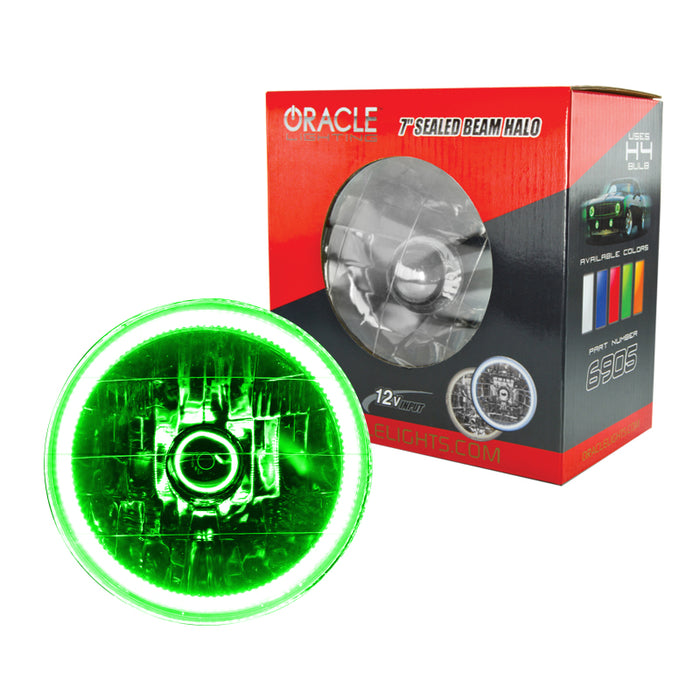 Oracle Pre-Installed Lights 7 IN. Sealed Beam Green Halo SEE WARRANTY 6905-004