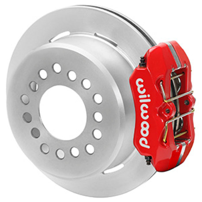 Wilwood Chevrolet 7-5/8in Rear Axle Dynapro Disc Brake Kit 11in Rotor -Red Caliper 140-16444-R