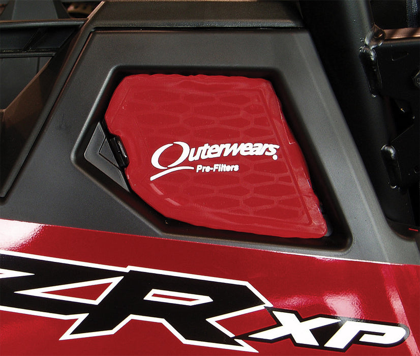 Outerwears 28-5891R Side Intake Pre-Filter Red