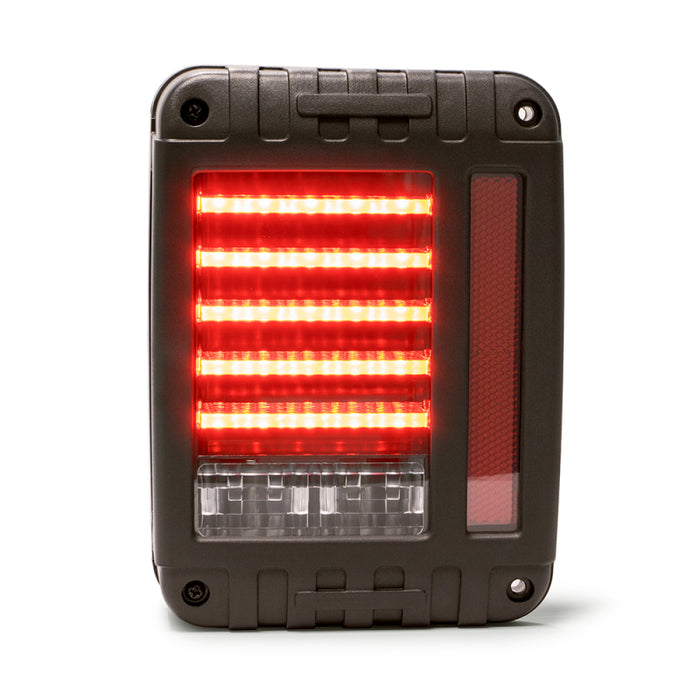 DV8 Offroad 07-18 compatible with Jeep Wrangler JK Horizontal LED Tail Light TLJK-01