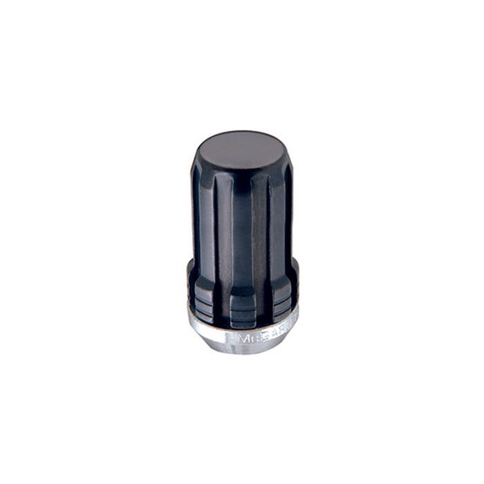 McGard SplineDrive Lug Nut (Cone Seat) 1/2-20 / 1.60in. Length (4-Pack) Black (Req. Tool) 65340BK