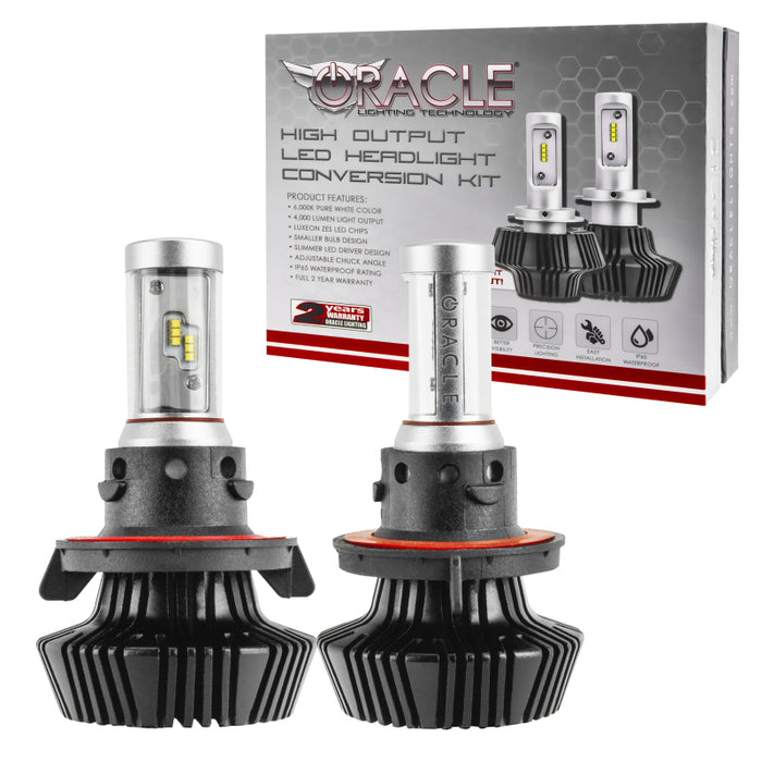 Oracle H13 4000 Lumen LED Headlight Bulbs (Pair) 6000K SEE WARRANTY 5236-001