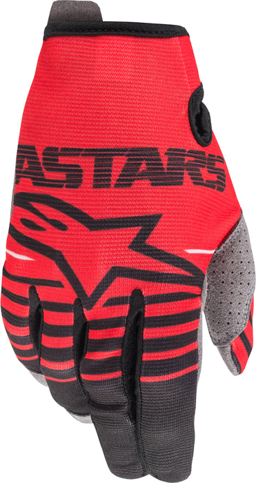 Alpinestars Youth Radar Motorcycle Riding Glove, Bright Red/Black, X-Small